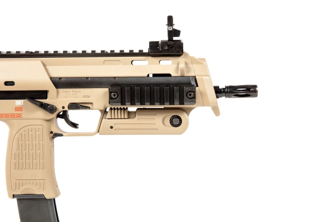 SMG7 A1 GBB submachine airsoft gun - tan