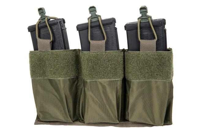 Triple tactical insert for 7.62mm magazines Wosport Ranger Green
