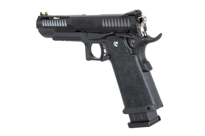 Airsoft Gas Pistol Modify Trinity Hi-Capa 5.1 nylon slide Black