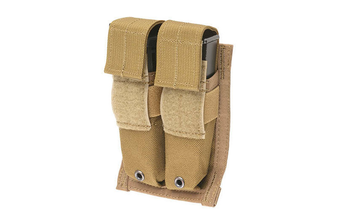 Podwójna ładownica na magazynki typu 9mm MOLLE - Coyote Brown - FLYYE INDUSTRIES