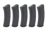 Zestaw 5 magazynków Mid-Cap 130/30 kulek Arcturus EMM AK MOD1 Variable-Cap Windowed do replik AK Czarny