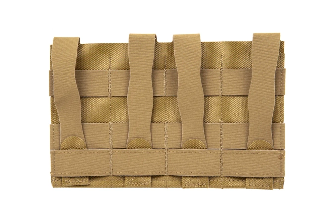 Poczwórna ładownica Wosport typu Speed na magazynki SMG Coyote Brown