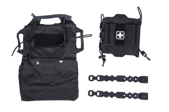 Tactical first aid kit with Molle panel Wosport Black