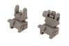 Biohazard Set of Flip-Up Iron Sights – Dark Earth