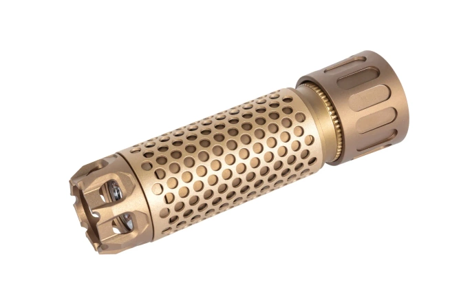 Zestaw Acetech tłumik płomienia MKIII QD + tłumik dźwięku Predator MKIII QD + Tracer Blaster MS Tan