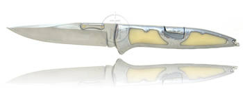 Nóż mysliwski ozdobny masywny perła