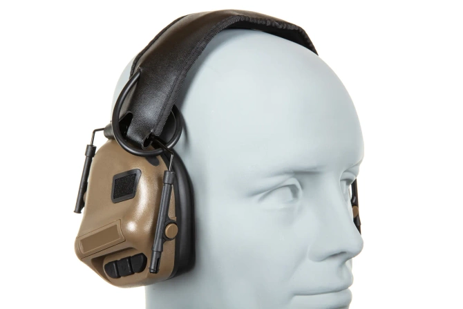 Wosport HD-12 active ear protectors IPSC Gen 5 Tan version