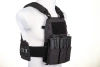 Wosport VE-75 Plate Carrier Tactical Vest Black