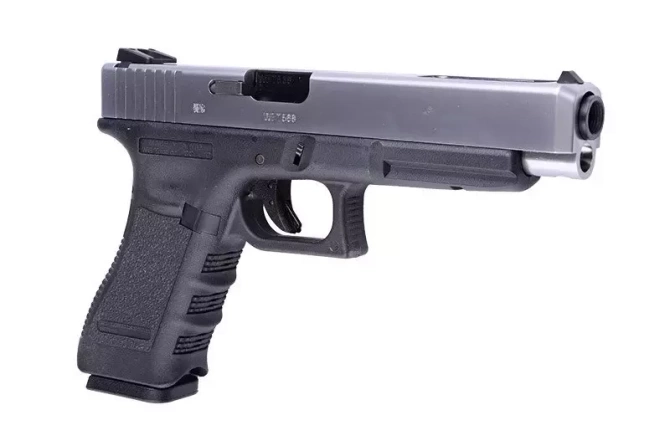 Replika pistoletu gazowego G34 Gen 3 - srebrna