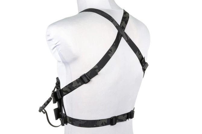 Minimalist Chest Rig waistcoat Wosport VE-108 MC Black