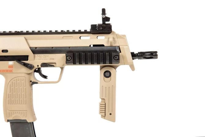 SMG7 A1 GBB submachine airsoft gun - tan