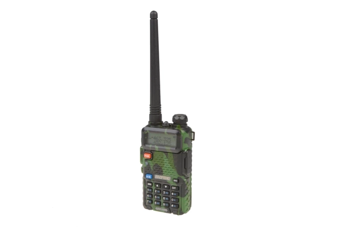 Manual Dual Band Baofeng UV-5R Radio - Short Battery (VHF/UHF) - Camo