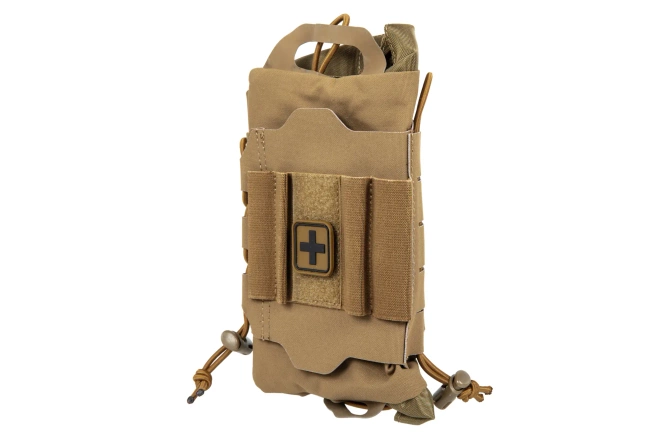 Tactical tear-off first aid kit with Velcro Wosport Coyote Brown