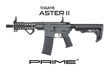 Karabinek M4 ASG Specna Arms RRA SA-P17 Prime™ Light Ops Stock Aster II ETU z silnikiem bezszczotkowym Szary