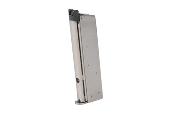 Low-Cap 15 BB Gas Magazine for 1911/Night Hawk Replicas - Silver