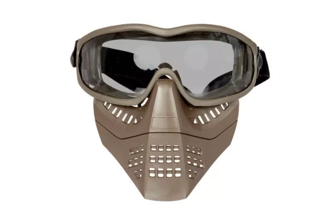 ANT mask with goggles - tan