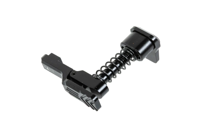 Aluminium Maxx Model Advanced type A magazine release for MTW M4 replicas Black