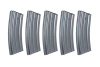 Set of 5 low-cap 70-ball metal magazines Specna Arms Grey