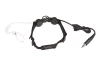 Throat-Mic with Earpiece - Transparent