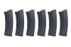 Set of 6 Mid-cap SRC magazines for AK replicas for 100 rounds Black + Speedloader