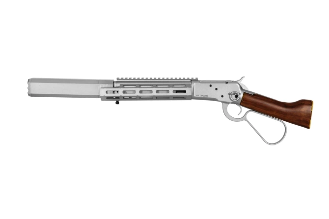 Rifle replica 1873RS (Real Wood) - silver