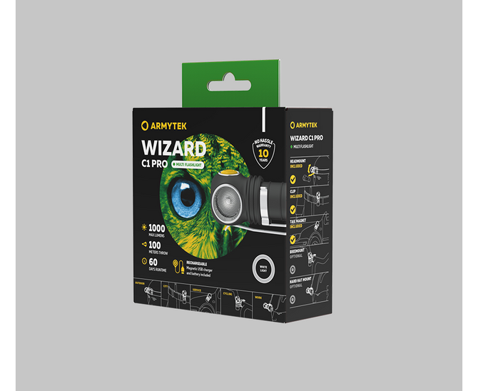 LATARKA WIZARD C1 PRO MAGNET USB - ARMYTEK
