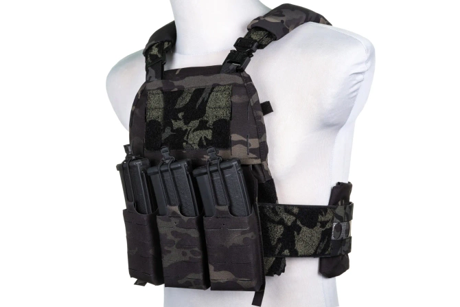 Kamizelka taktyczna typu Plate Carrier Wosport VE-75 MC Black