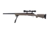 SW-04 Sniper Rifle Replica with scope and bipod (Upgraded) - tan