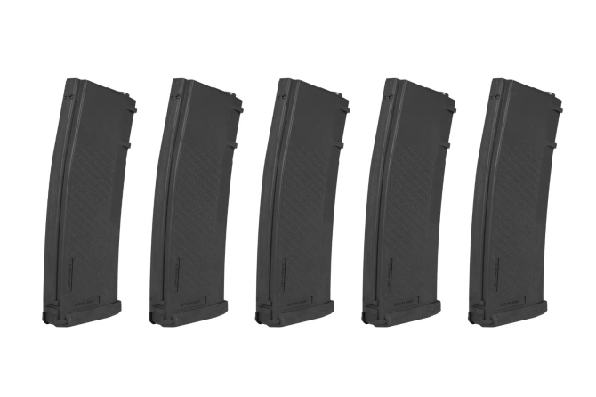 Zestaw 5 magazynków S-Mag Hi-Cap na 380 kulek - czarny