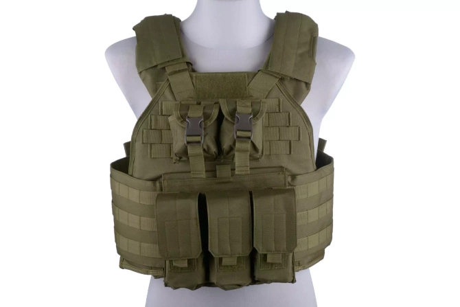 Plate Carrier Tactical Vest - Olive Drab
