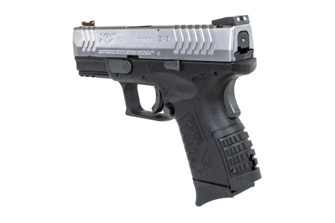 Cybergun x Springfield XDM 3.8" Compact airsoft pistol Black and silver
