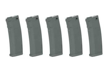 Set of 5 S-Mag Mid-Cap magazines for 125 rounds - Chaos Grey