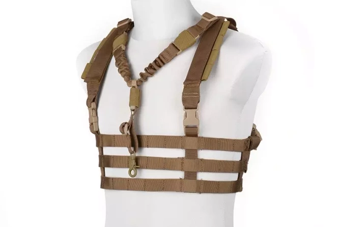 Tactical Low Profile Chest Rig type vest - Coyote Brown