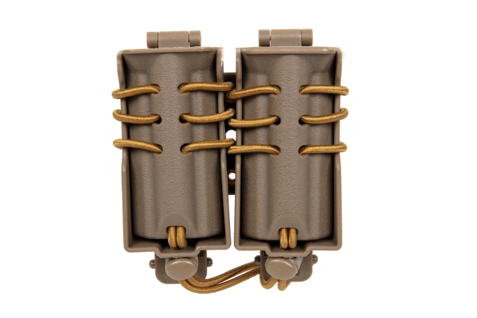Carrier for 2 9mm magazines Wosport Urban Assault Quick Pull Tan