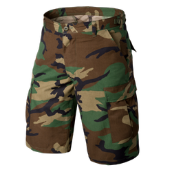 KRÓTKIE SPODNIE BDU - POLYCOTTON RIPSTOP - US WOODLAND (XXL)