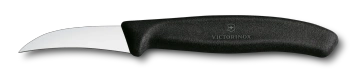 Swiss Classic, nóż, ostrze gładkie, 6 cm, czarny - Victorinox