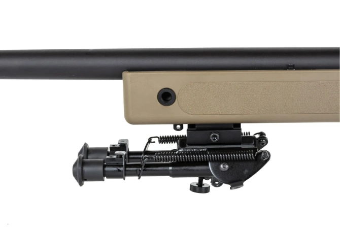 Specna Arms SA-S02 CORE™ High Velocity airsoft Selector Rifle with scope and bipod Upgraded Tan