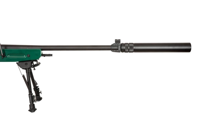 Replika karabinu snajperskiego SV-98 CORE™ z lunetą, dwójnogiem i tłumikiem - russian green