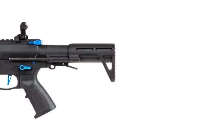 Replika pistoletu maszynowego Nemesis X9 - czarno-niebieska