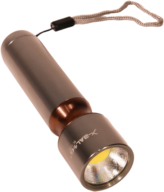 latarka srebrna z roznymi kolorami szyjki CBL-701