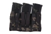 Triple magazine loader with flap Wosport MultiCam Black