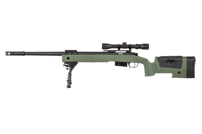 SA-S03 CORE™ Sniper Rifle Replica with Scope and Bipod - Olive Drab