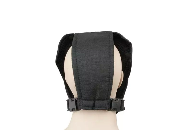 Pełna maska stalowa Ventus - czarna