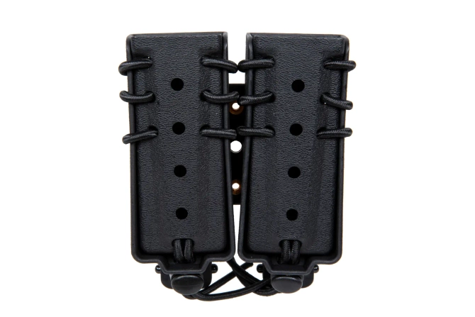 Carrier for 2 9mm magazines Wosport Urban Assault Long Quick Pull Black