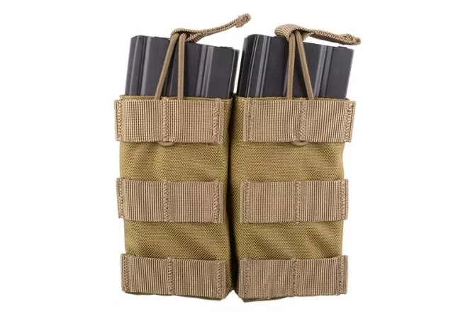 Double Open Top Pouch for M4/M16 Magazines - Khaki