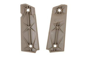 Colt 1911 Grip Side Linings  - Dark Earth