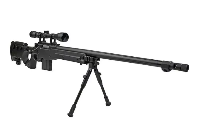MB4403D sniper rifle replica - with scope and bipod