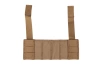 Additional Molle panel for Wosport Chest Rig waistcoats Coyote Brown