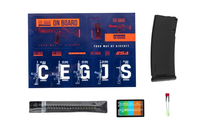 Karabinek ASG Specna Arms SA-F04-RL FLEX™ Light Ops Stock/ New Receiver HAL ETU™ Gen. 2 Czarny