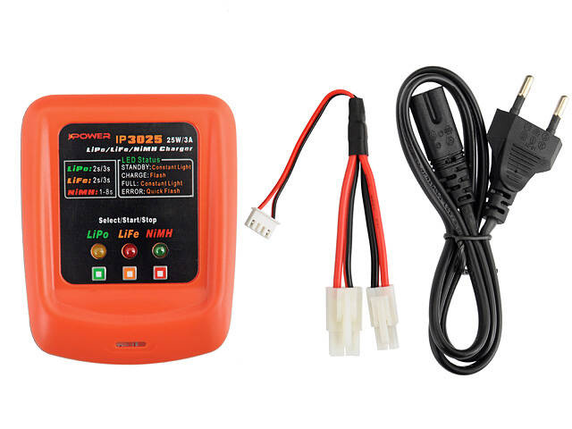 Mikroprocesorowa ładowarka IP3025 LIPO/LIFE/NIMH 25W/3A - IPOWER